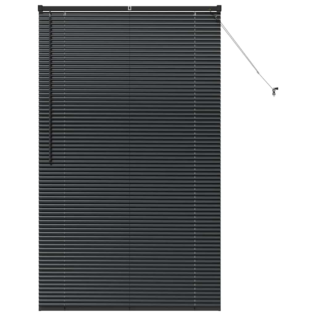 vidaXL Βενετσιάνικες Ρόδες Μαύρο 175 x 100 εκ. Αλουμίνιο