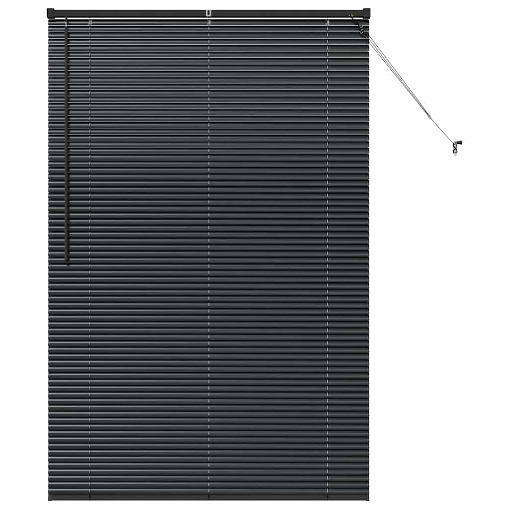 vidaXL Βενετσιάνικες Ρόδες Μαύρο 175 x 110 εκ Αλουμίνιο