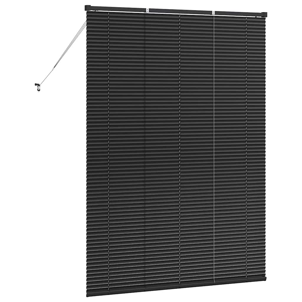 vidaXL Βενετσιάνικες Ρόδες Μαύρο 175 x 125 εκ Αλουμίνιο