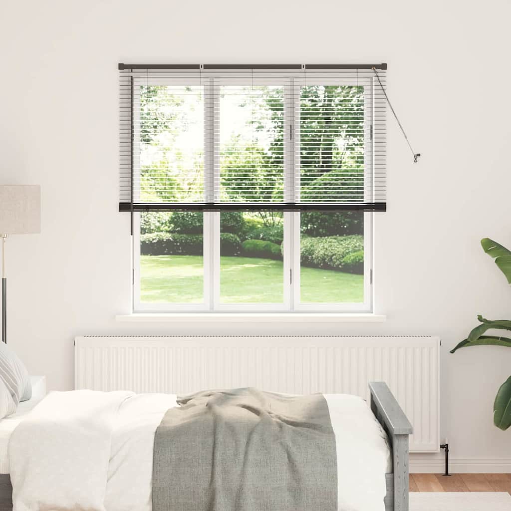 vidaXL Βενετσιάνικες Ρόδες Μαύρο 175 x 150 εκ Αλουμίνιο