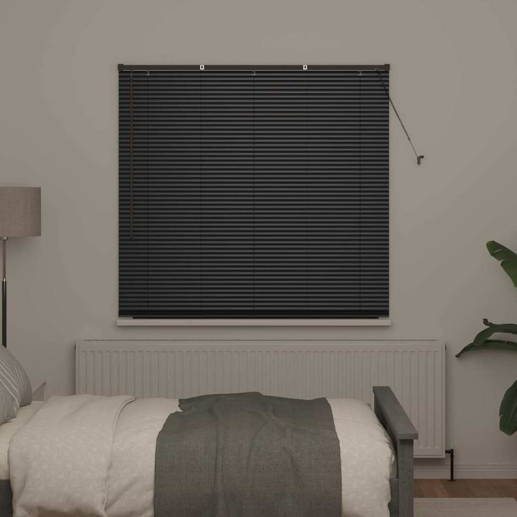 vidaXL Βενετσιάνικες Ρόδες Μαύρο 175 x 150 εκ Αλουμίνιο