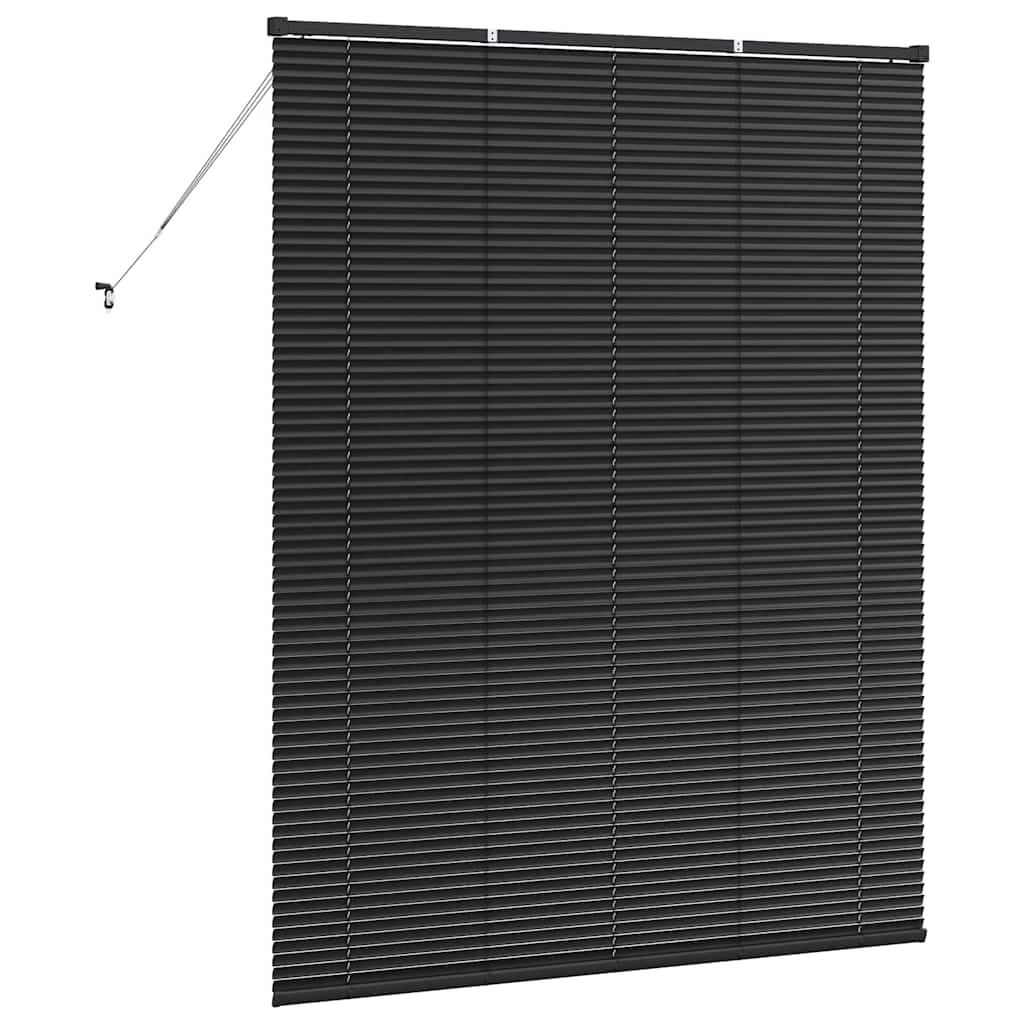 vidaXL Βενετσιάνικες Ρόδες Μαύρο 175 x 150 εκ Αλουμίνιο