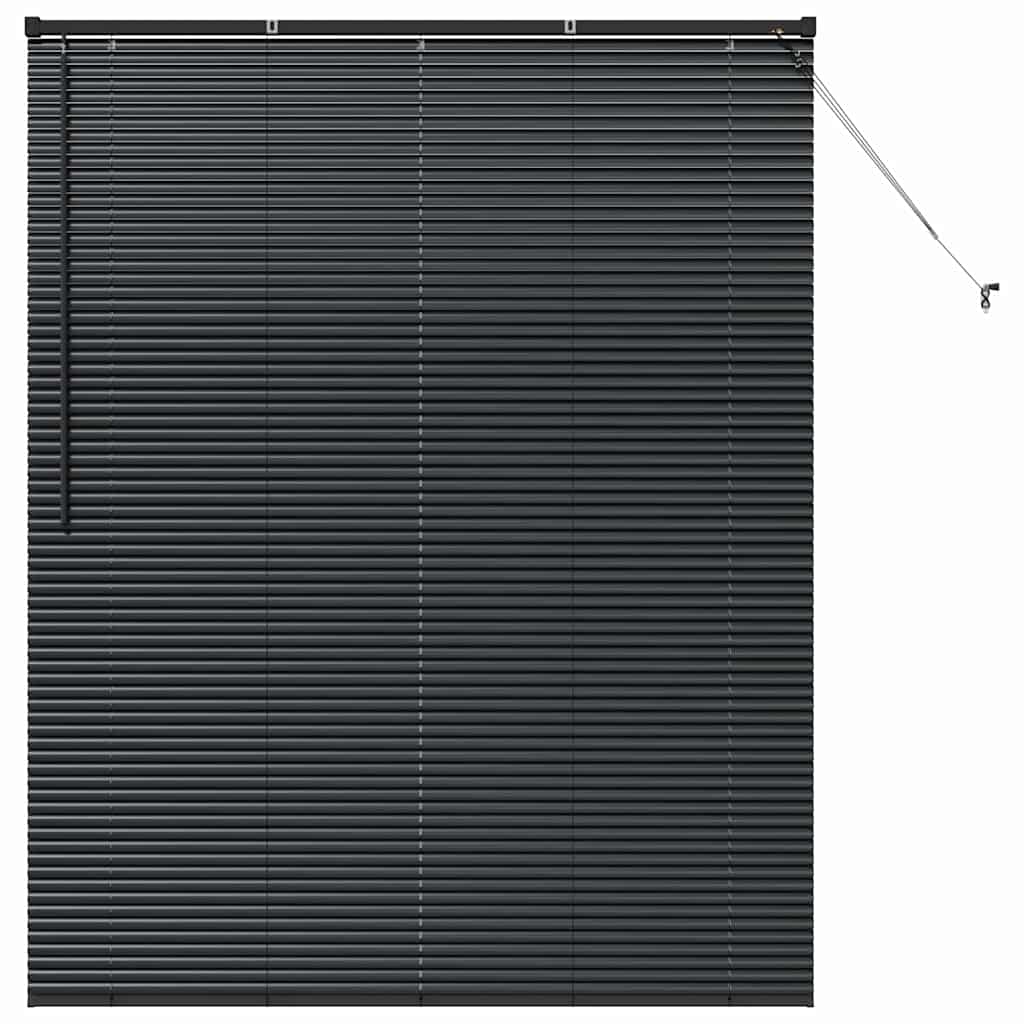 vidaXL Βενετσιάνικες Ρόδες Μαύρο 175 x 150 εκ Αλουμίνιο
