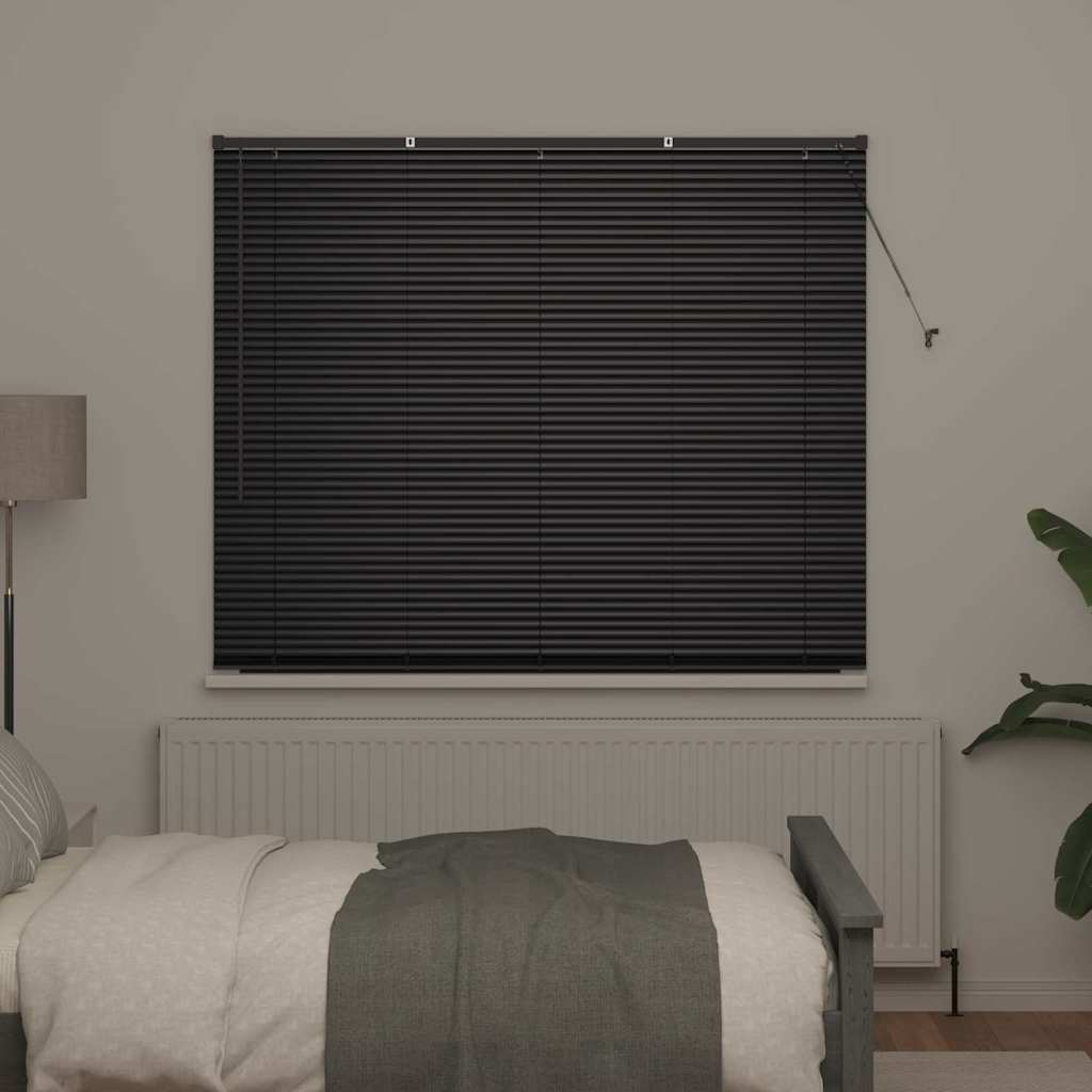 vidaXL Βενετσιάνικες Ρόδες Μαύρο 175 x 155 εκ Αλουμίνιο
