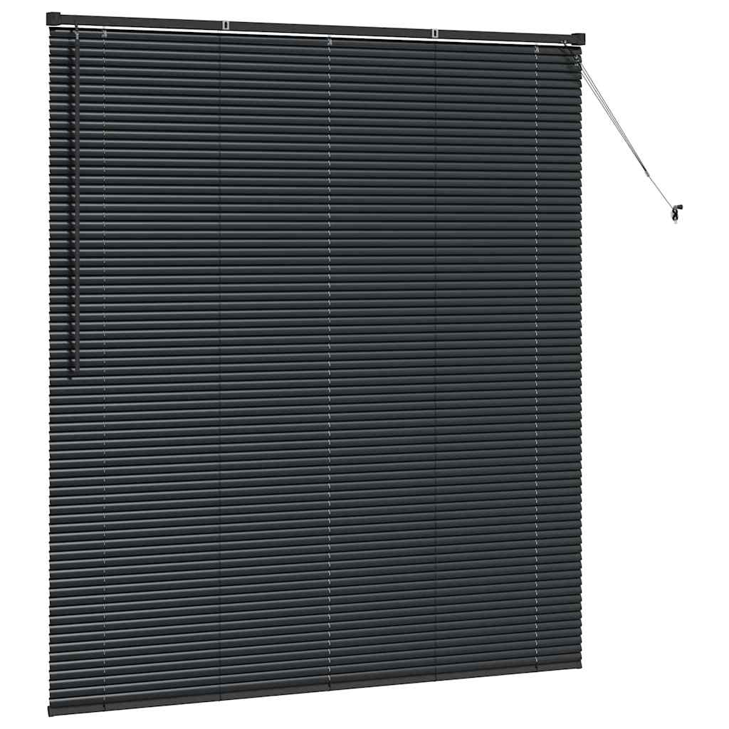 vidaXL Βενετσιάνικες Ρόδες Μαύρο 175 x 155 εκ Αλουμίνιο