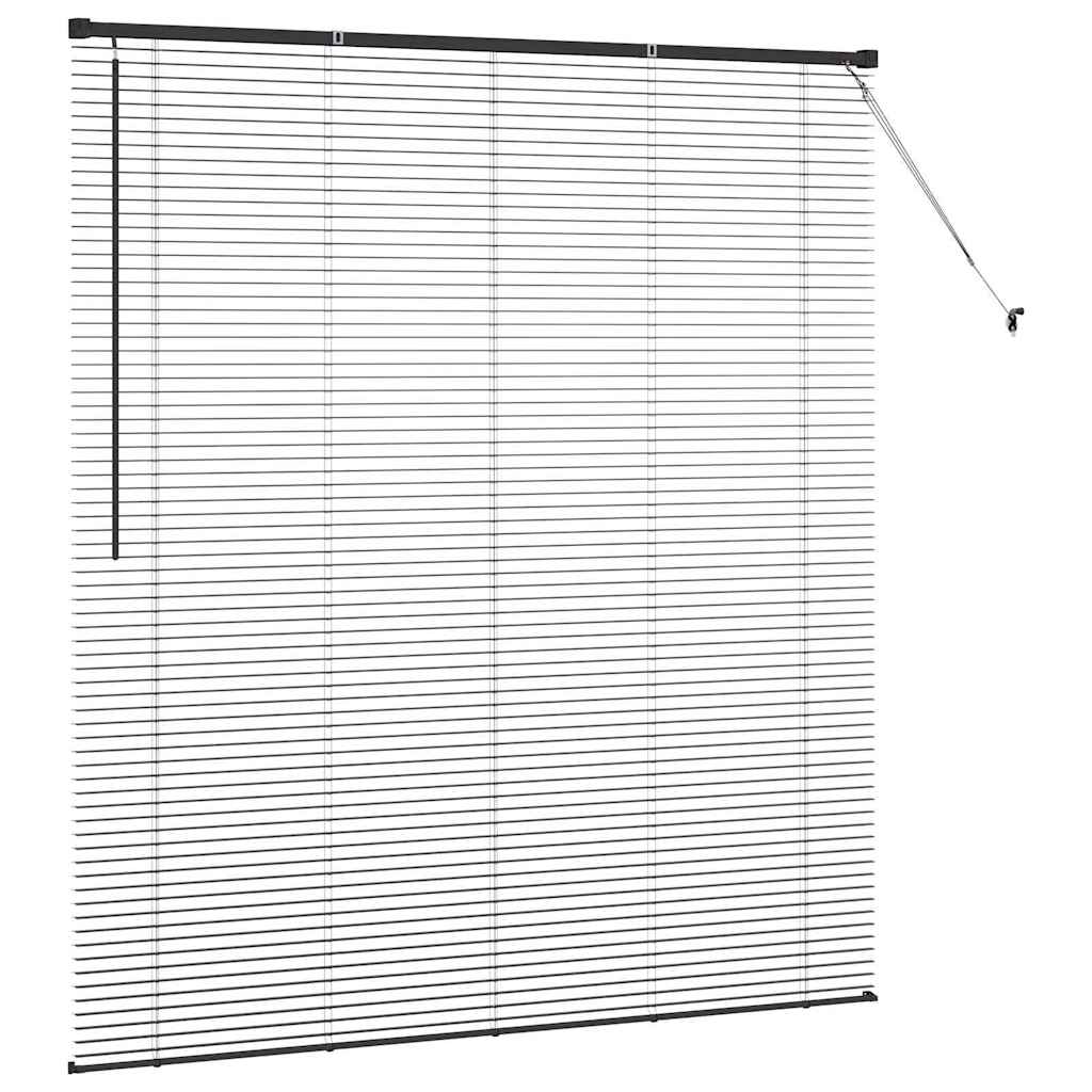 vidaXL Βενετσιάνικες Ρόδες Μαύρο 175 x 155 εκ Αλουμίνιο