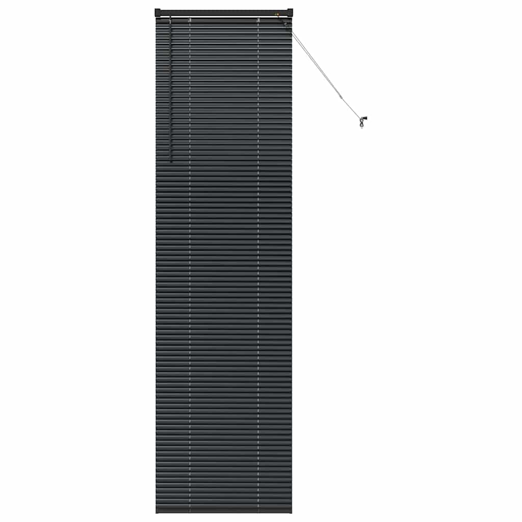 vidaXL Βενετσιάνικες Ρόδες Μαύρο 220 x 60 εκ Αλουμίνιο