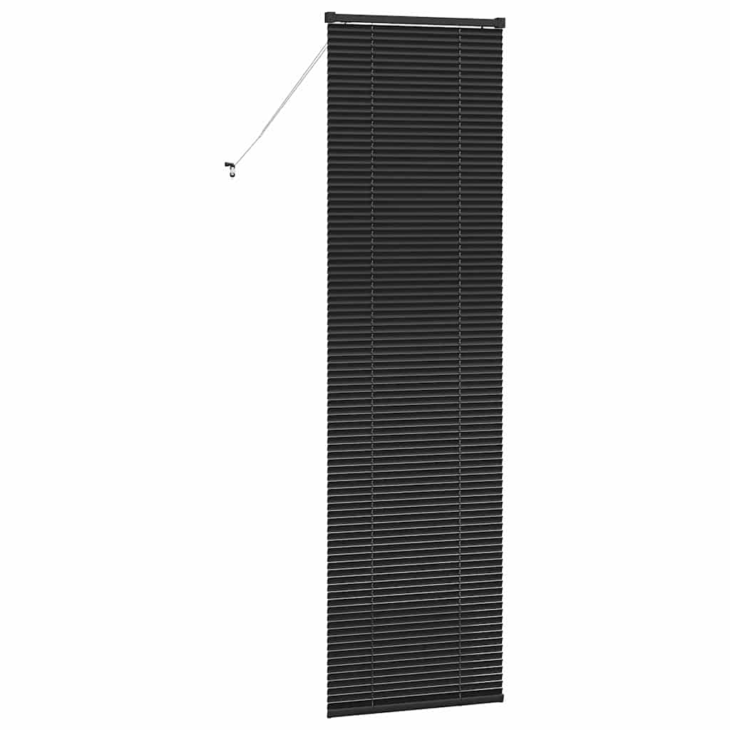 vidaXL Βενετσιάνικες Ρόδες Μαύρο 220 x 65 εκ Αλουμίνιο