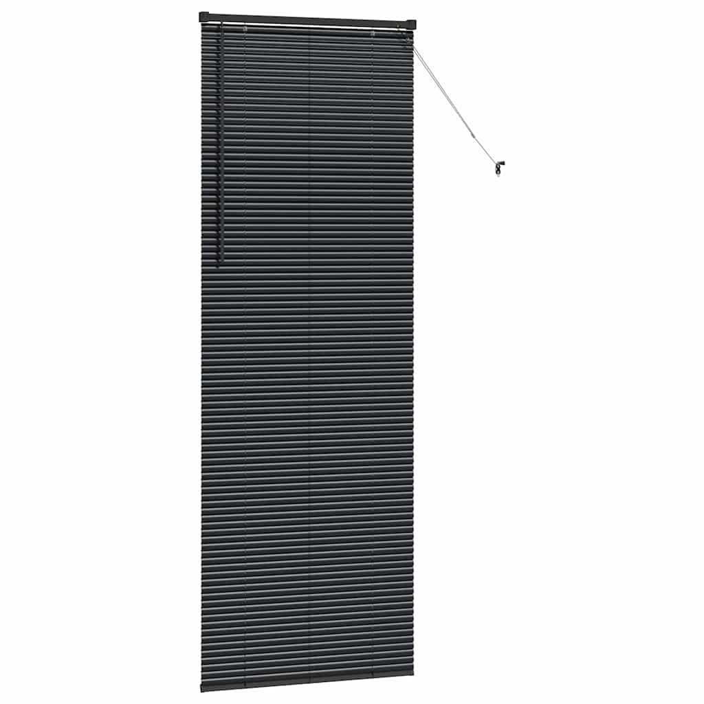 vidaXL Βενετσιάνικες Ρόδες Μαύρο 220 x 75 εκ Αλουμίνιο