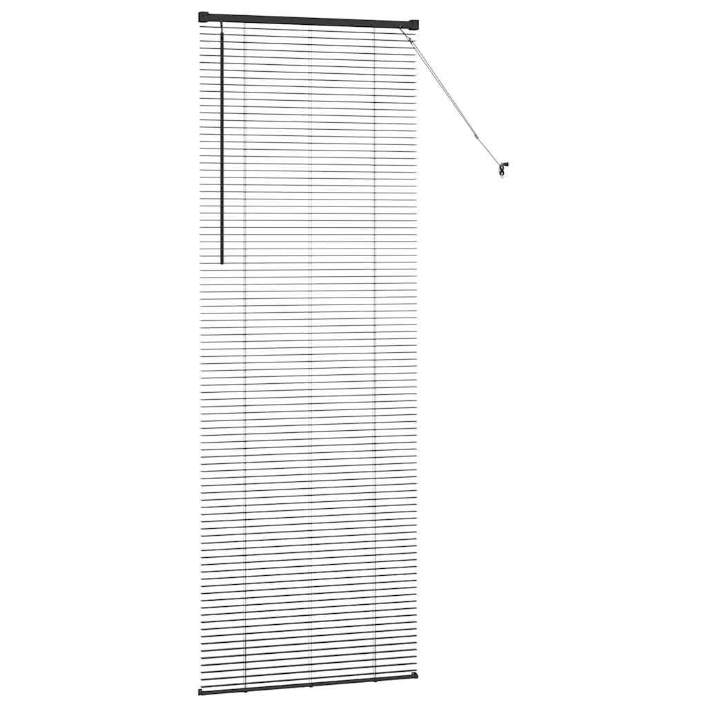 vidaXL Βενετσιάνικες Ρόδες Μαύρο 220 x 75 εκ Αλουμίνιο
