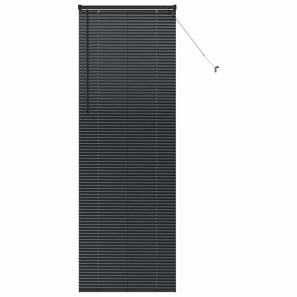 vidaXL Βενετσιάνικες Ρόδες Μαύρο 220 x 75 εκ Αλουμίνιο