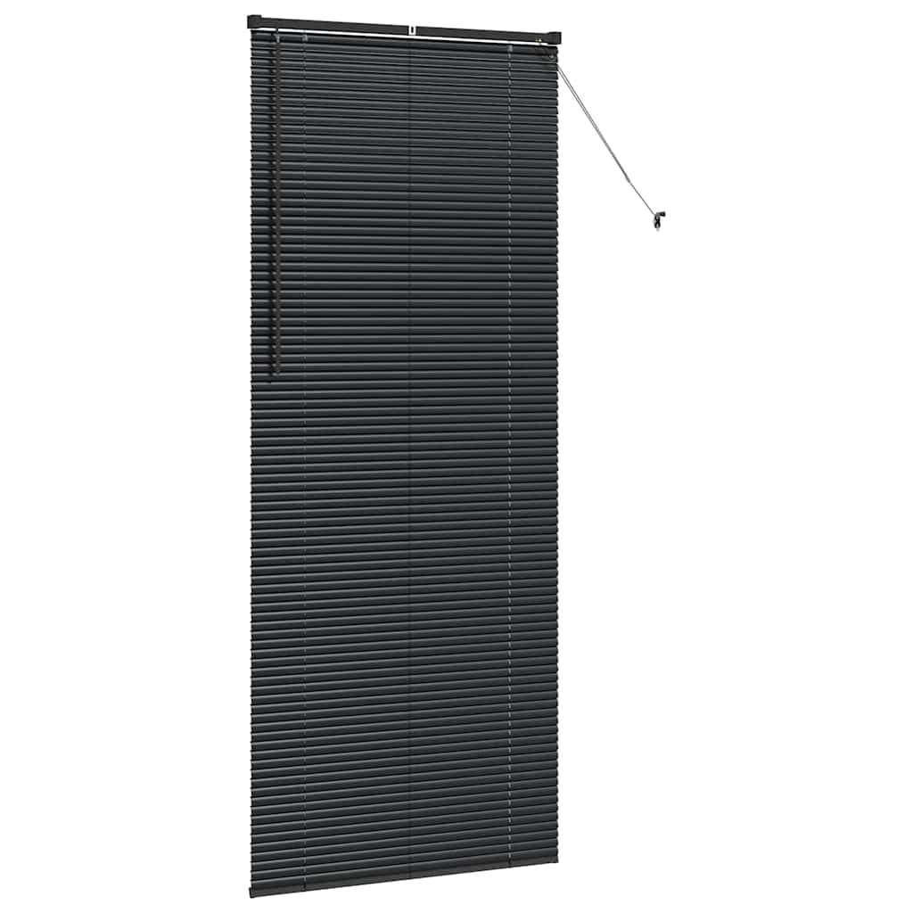 vidaXL Βενετσιάνικες Ρόδες Μαύρο 220 x 85 εκ Αλουμίνιο