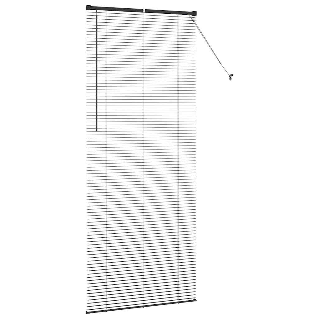 vidaXL Βενετσιάνικες Ρόδες Μαύρο 220 x 85 εκ Αλουμίνιο