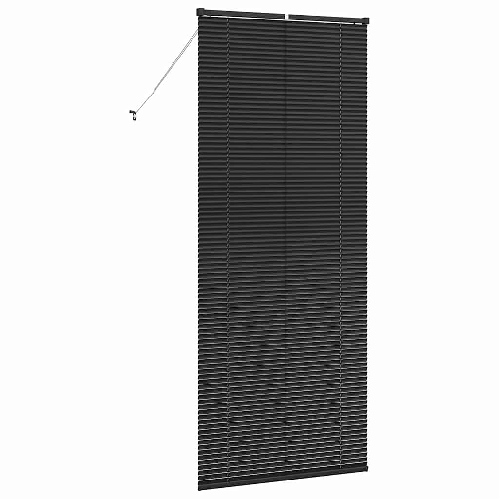 vidaXL Βενετσιάνικες Ρόδες Μαύρο 220 x 85 εκ Αλουμίνιο