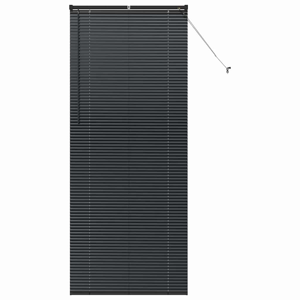 vidaXL Βενετσιάνικες Ρόδες Μαύρο 220 x 85 εκ Αλουμίνιο