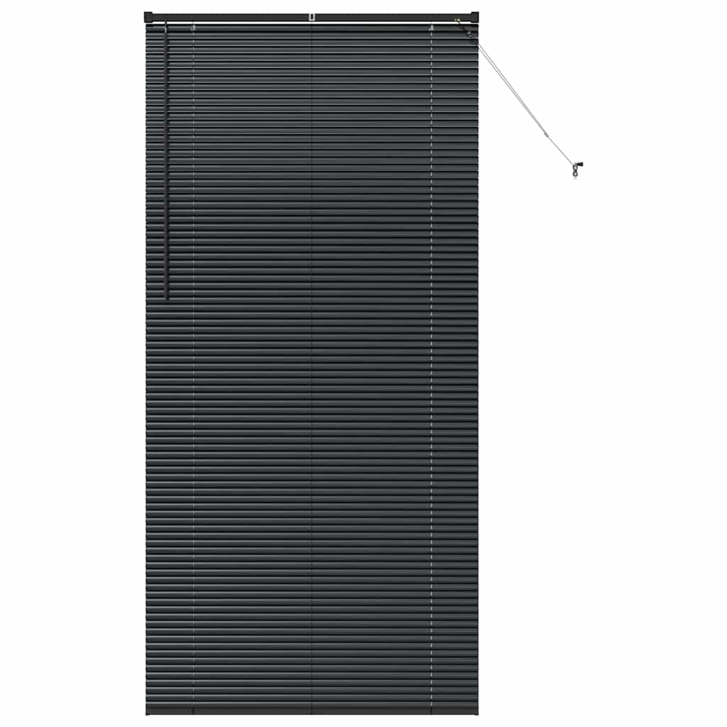 vidaXL Βενετσιάνικες Ρόδες Μαύρο 220 x 105 εκ Αλουμίνιο