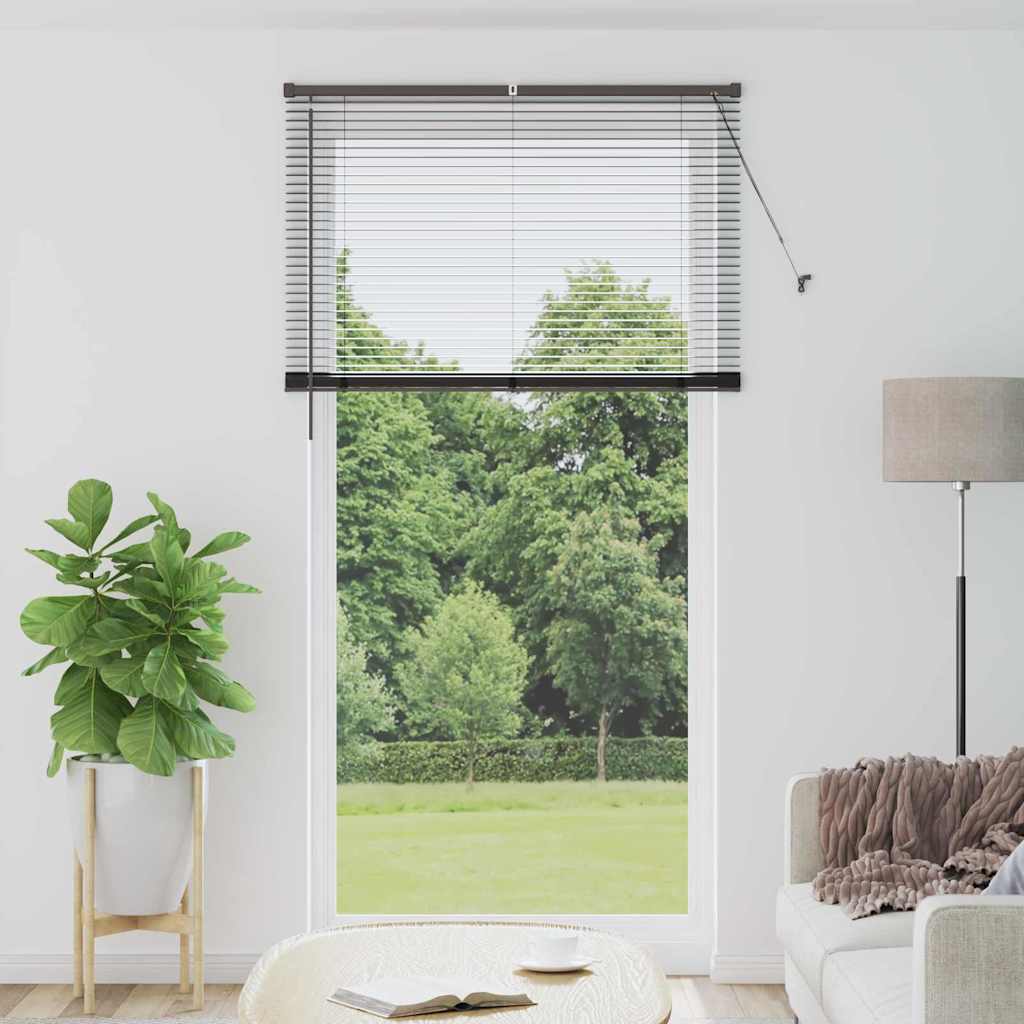 vidaXL Βενετσιάνικες Ρόδες Μαύρο 220 x 110 cm Αλουμίνιο