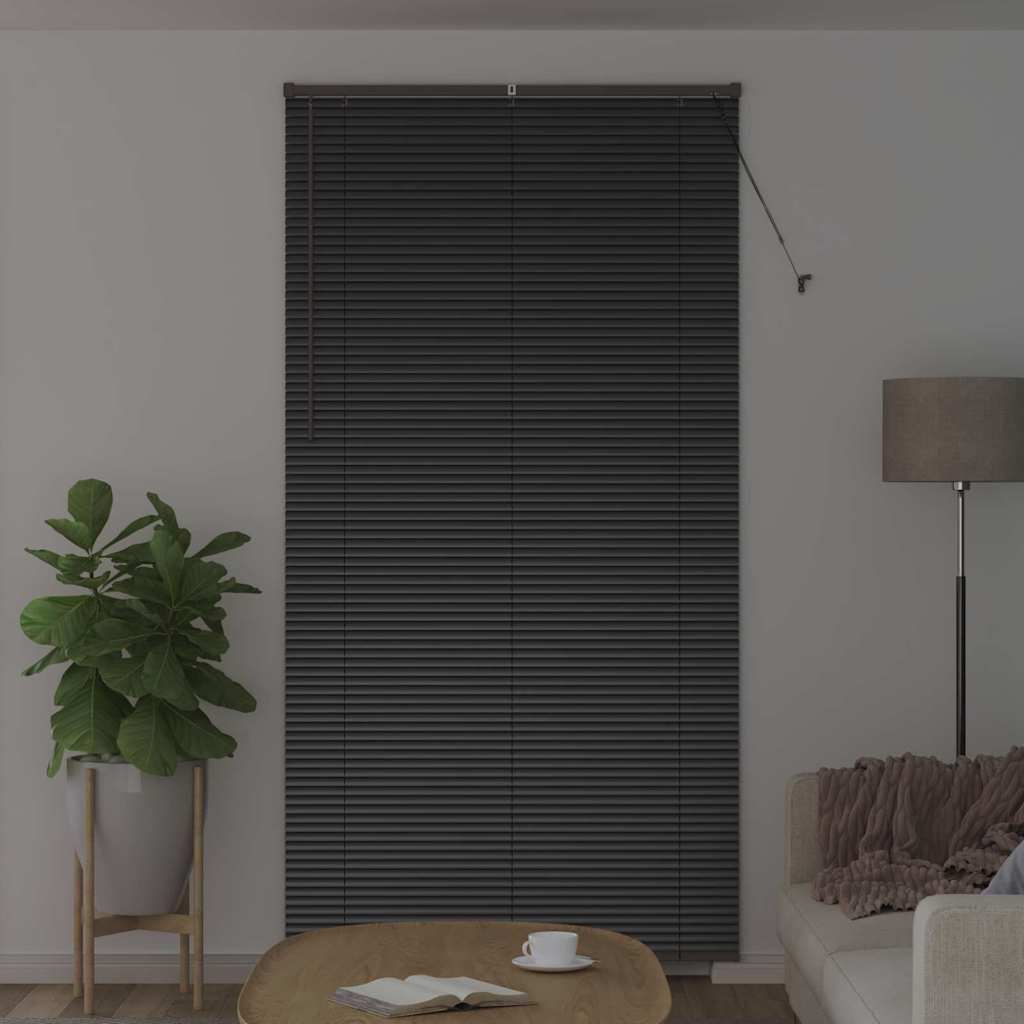 vidaXL Βενετσιάνικες Ρόδες Μαύρο 220 x 110 cm Αλουμίνιο