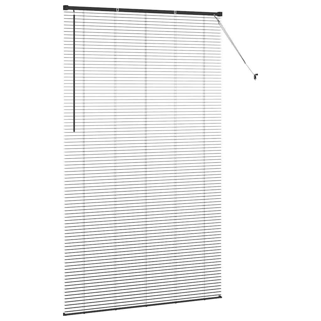 vidaXL Βενετσιάνικες Ρόδες Μαύρο 220 x 125 εκ Αλουμίνιο