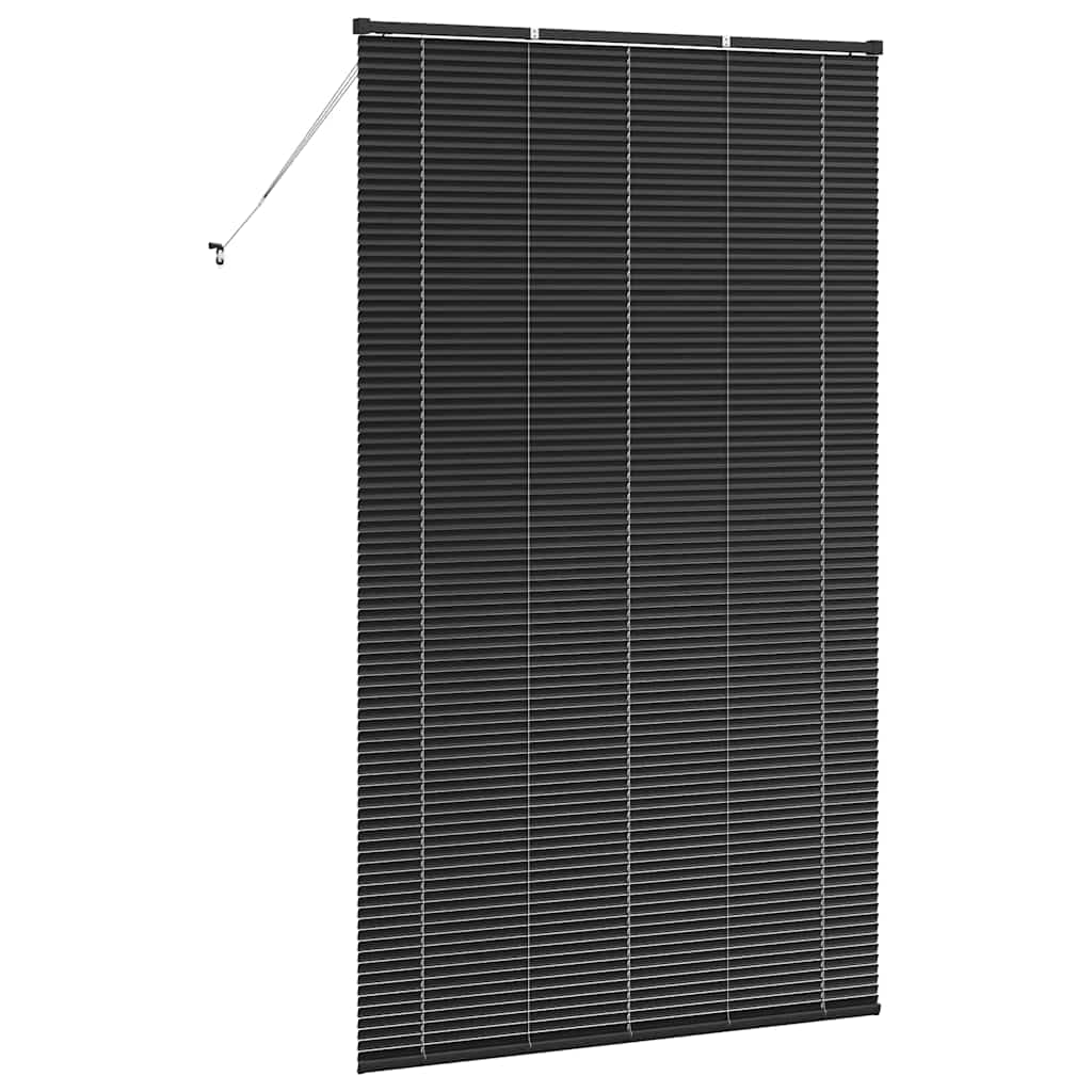 vidaXL Βενετσιάνικες Ρόδες Μαύρο 220 x 125 εκ Αλουμίνιο