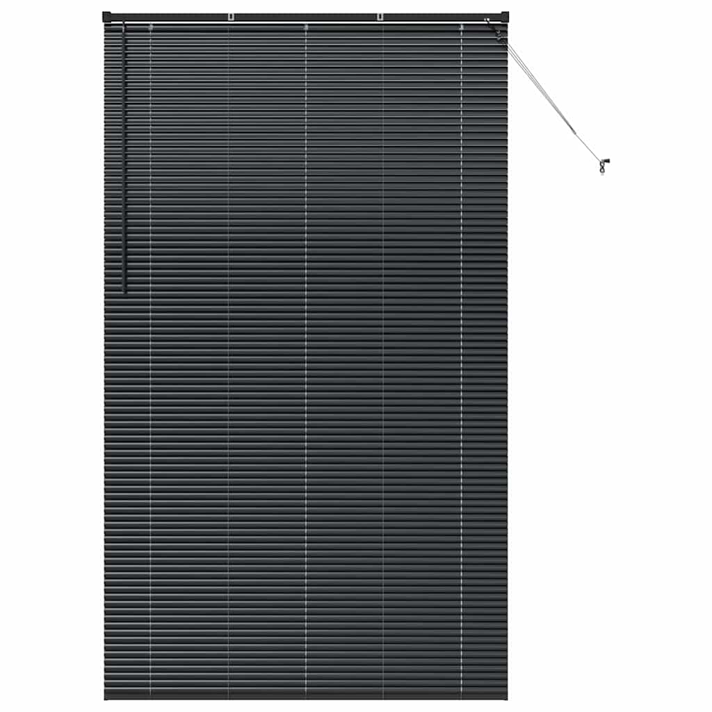 vidaXL Βενετσιάνικες Ρόδες Μαύρο 220 x 125 εκ Αλουμίνιο