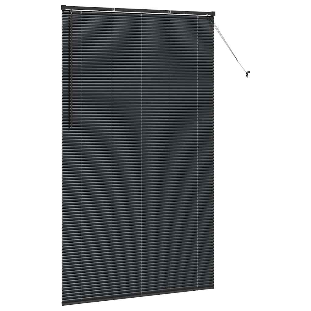 vidaXL Βενετσιάνικες Ρόδες Μαύρο 220 x 130 εκ Αλουμίνιο