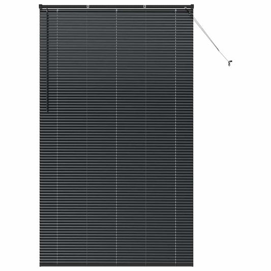 vidaXL Βενετσιάνικες Ρόδες Μαύρο 220 x 135 εκ Αλουμίνιο
