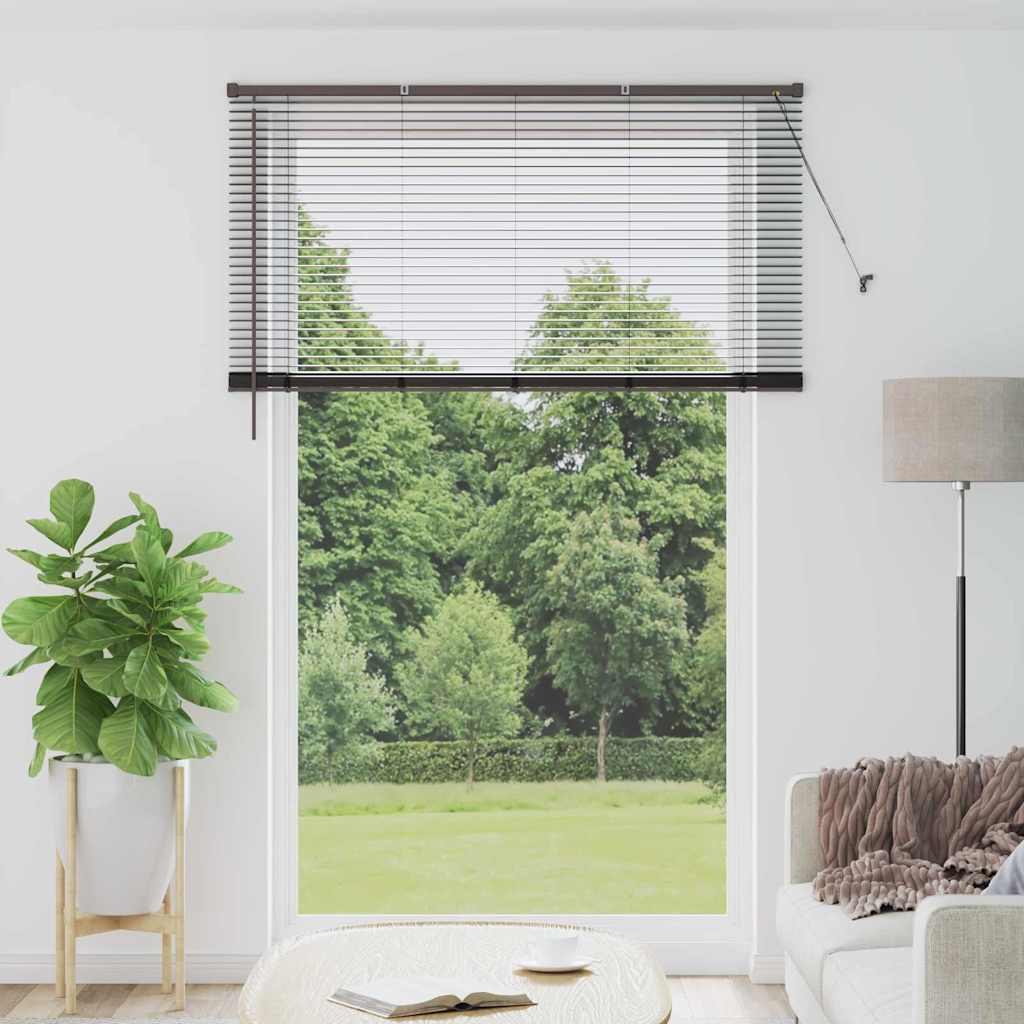 vidaXL Βενετσιάνικες Ρόδες Μαύρο 220 x 140 cm Αλουμίνιο
