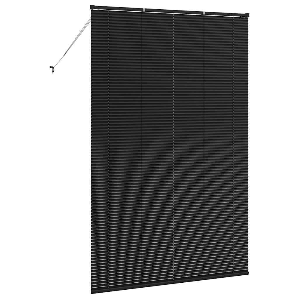 vidaXL Βενετσιάνικες Ρόδες Μαύρο 220 x 140 cm Αλουμίνιο