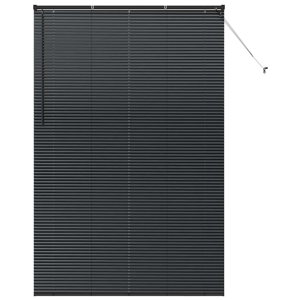 vidaXL Βενετσιάνικες Ρόδες Μαύρο 220 x 140 cm Αλουμίνιο