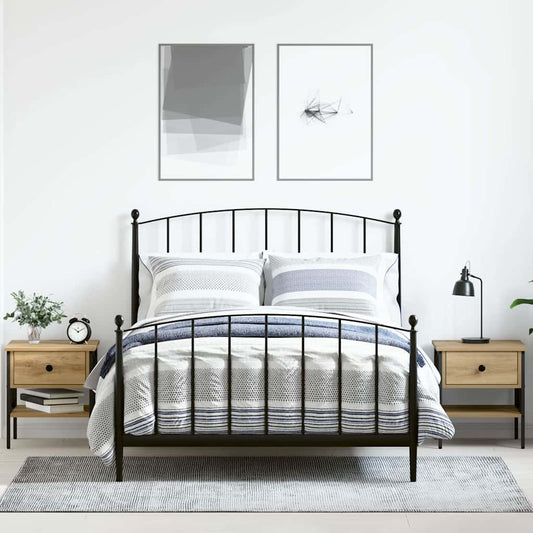 vidaXL Κομοδίνο με συρτάρι 2 pcs artisan δρυς 40 x 42 x 45 εκ.