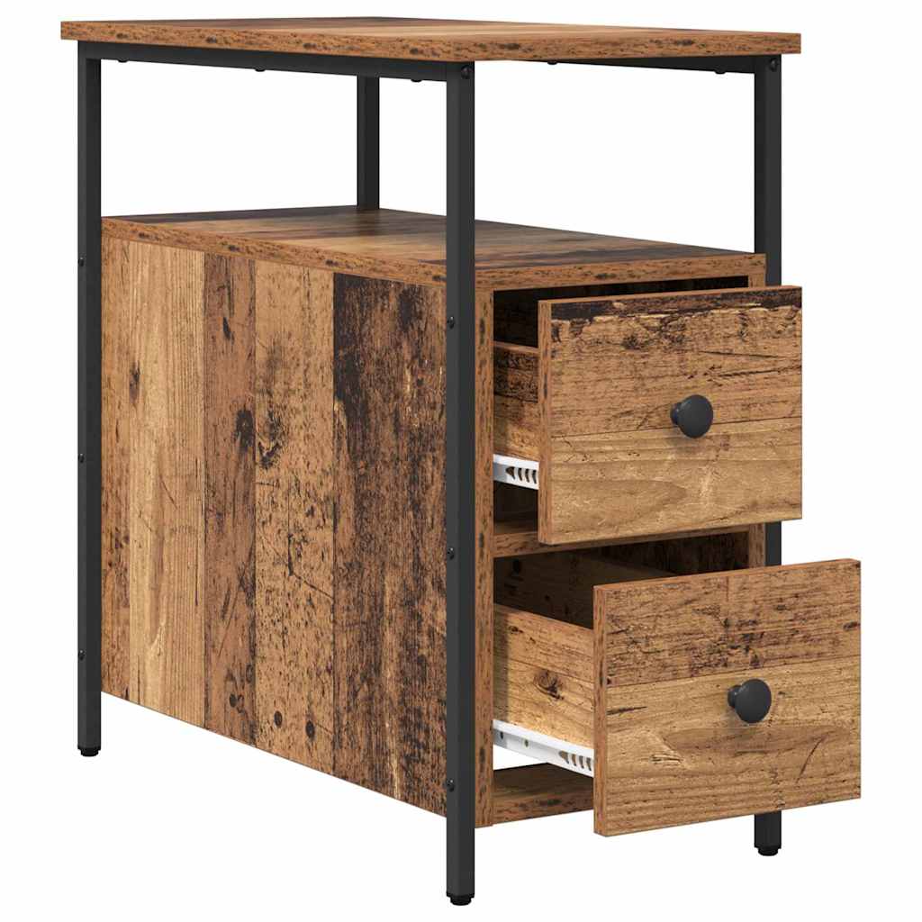 vidaXL Κομοδίνο Παλαιό ξύλο 30 x 60 x 60 εκ. Επεξεργασμένο ξύλο