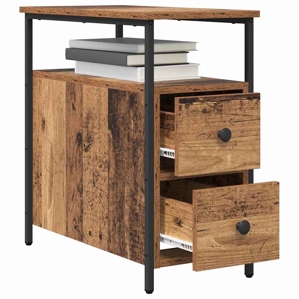 vidaXL Κομοδίνο Παλαιό ξύλο 30 x 60 x 60 εκ. Επεξεργασμένο ξύλο