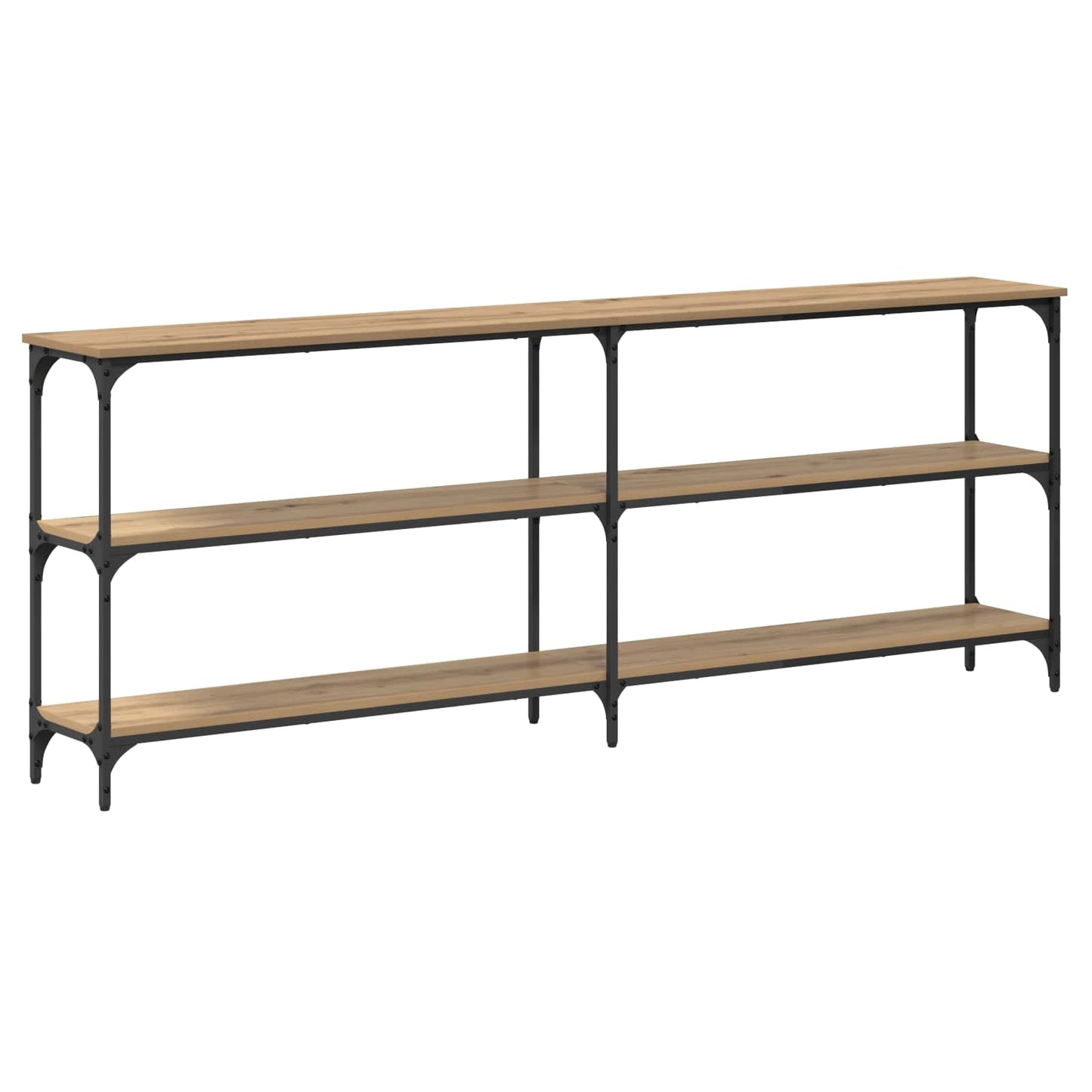 vidaXL Τραπέζι κονσόλας artisan δρυς 200 x 29 x 75 cm