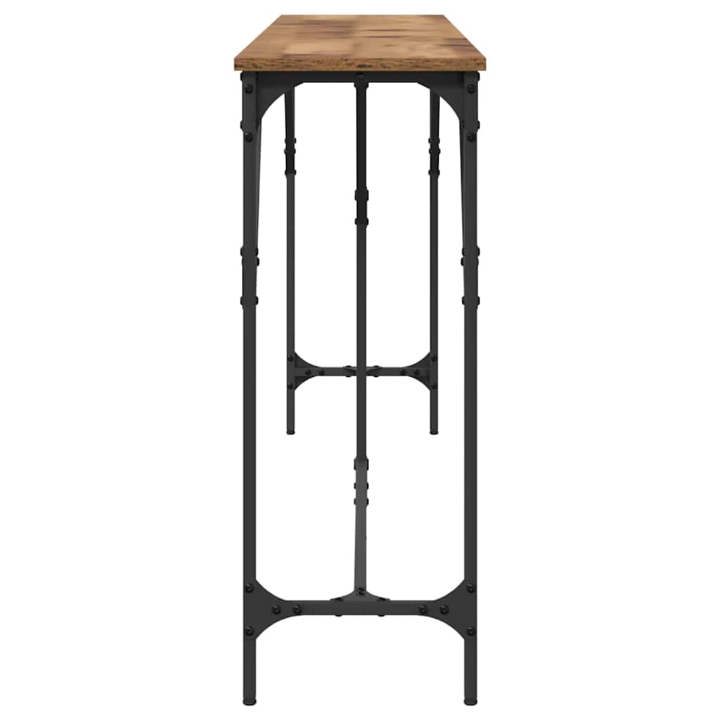 vidaXL Τραπέζι κονσόλας Παλιό Ξύλο 200 x 29 x 75 cm