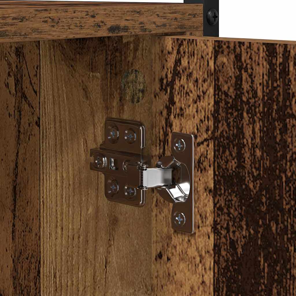 vidaXL Ντουλάπι πλυντηρίου Παλαιό ξύλο 68 x 48.5 x 194 εκ