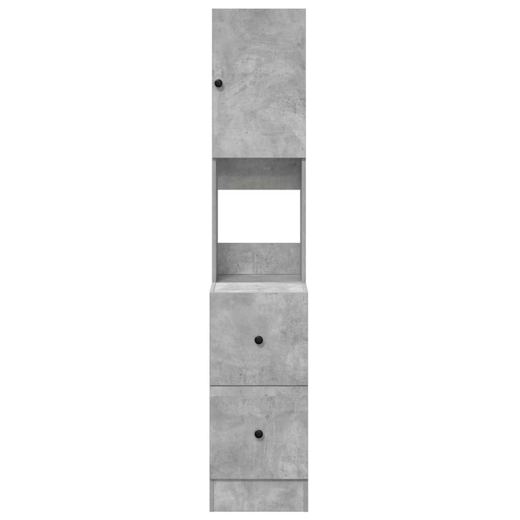 vidaXL Ντουλάπα Κουζίνας Γκρι 35 x 50 x 180 εκ. Επεξεργασμένο ξύλο