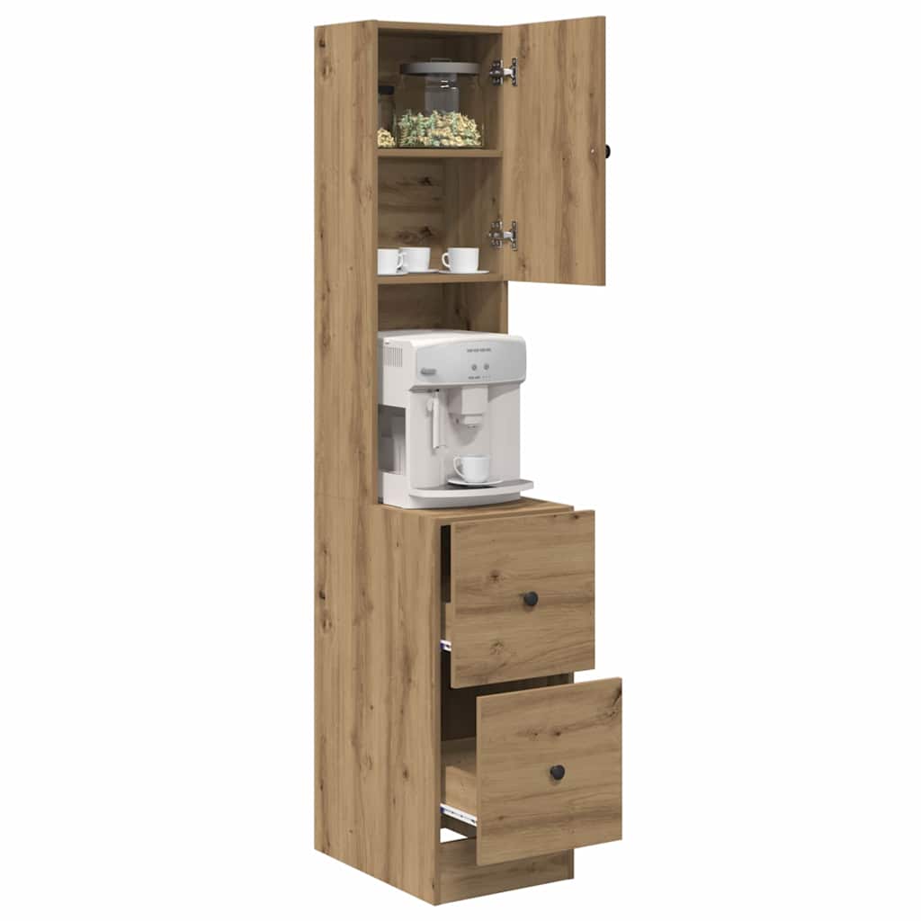 vidaXL Ντουλάπα Κουζίνας με συρτάρι artisan δρυς Επεξεργασμένο ξύλο