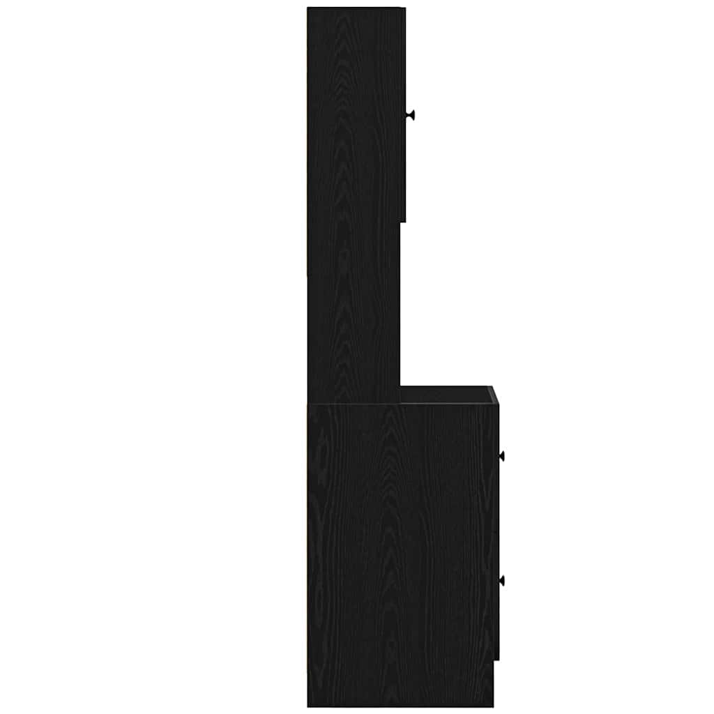 vidaXL Ντουλάπα Κουζίνας με συρτάρι Μαύρη δρυς Επεξεργασμένο ξύλο