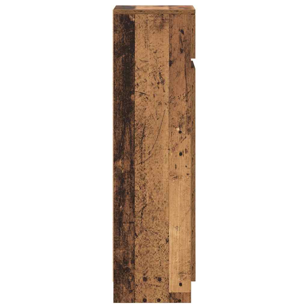 vidaXL Ντουλάπα Παπουτσιών με συρτάρι Παλιό ξύλο 100,5 x 28 x 100 εκ