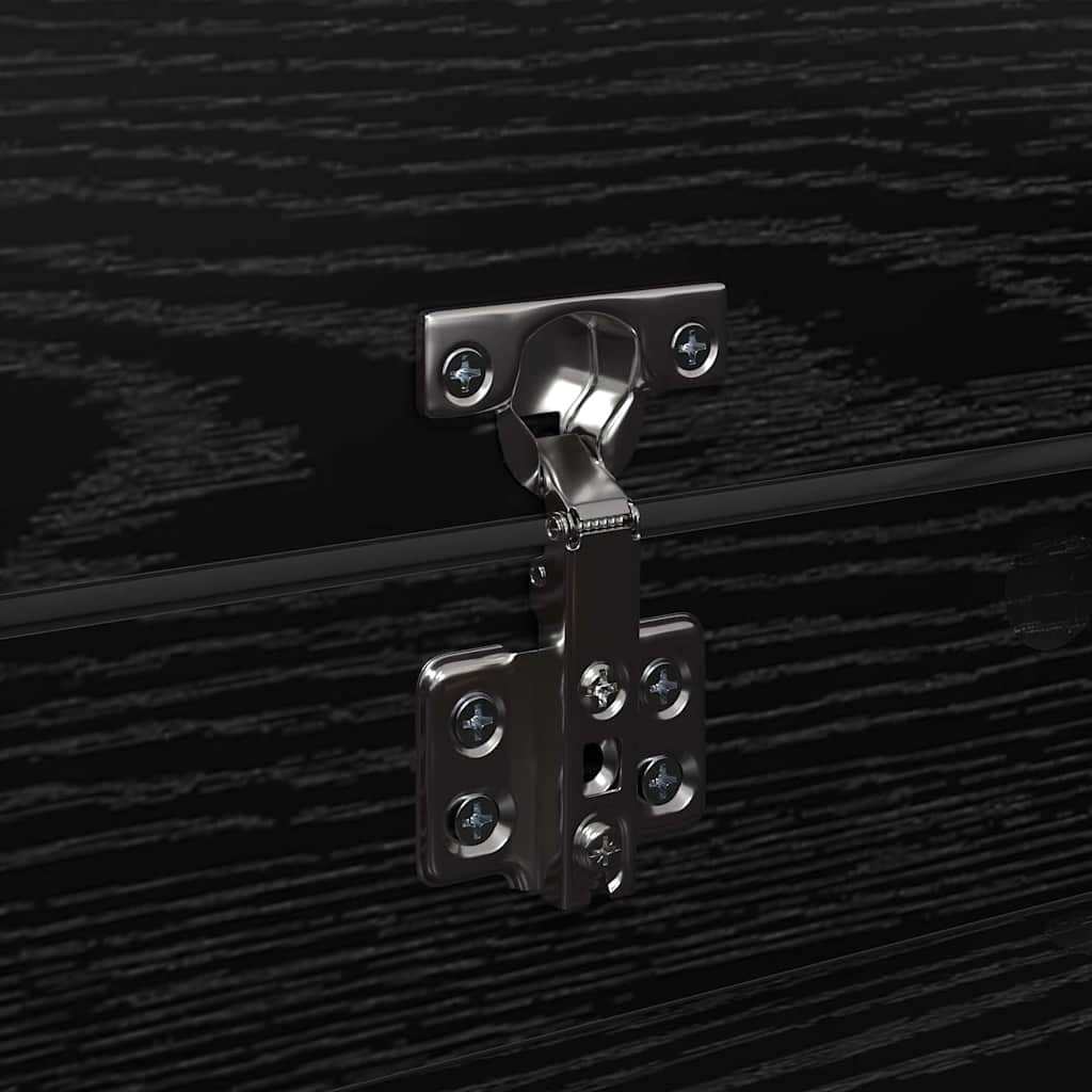 vidaXL Ντουλάπα Παπουτσιών με συρτάρι Μαύρη Οξυά 100,5 x 28 x 100 εκ