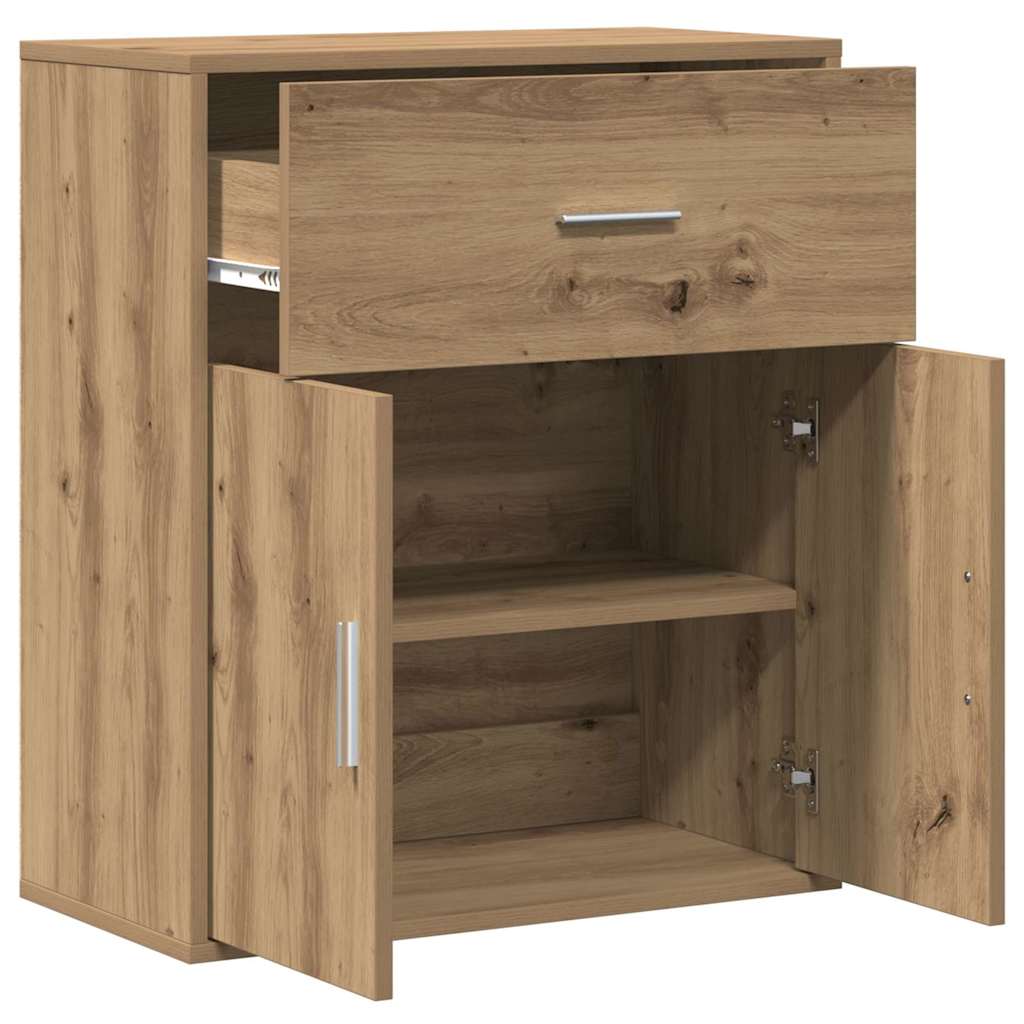 vidaXL Πλαϊνό γραφείο Artisan Oak 60 x 31 x 70 εκ Επεξεργασμένο ξύλο
