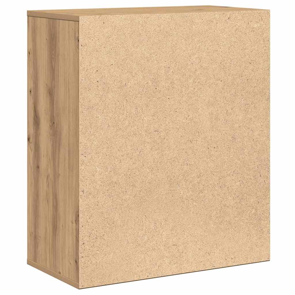 vidaXL Πλαϊνό γραφείο Artisan Oak 60 x 31 x 70 εκ Επεξεργασμένο ξύλο