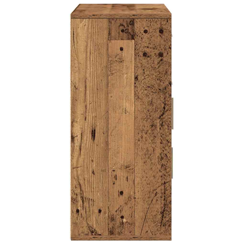 vidaXL Πλαϊνό γραφείο Παλιό ξύλο 60 x 31 x 70 εκ Επεξεργασμένο ξύλο