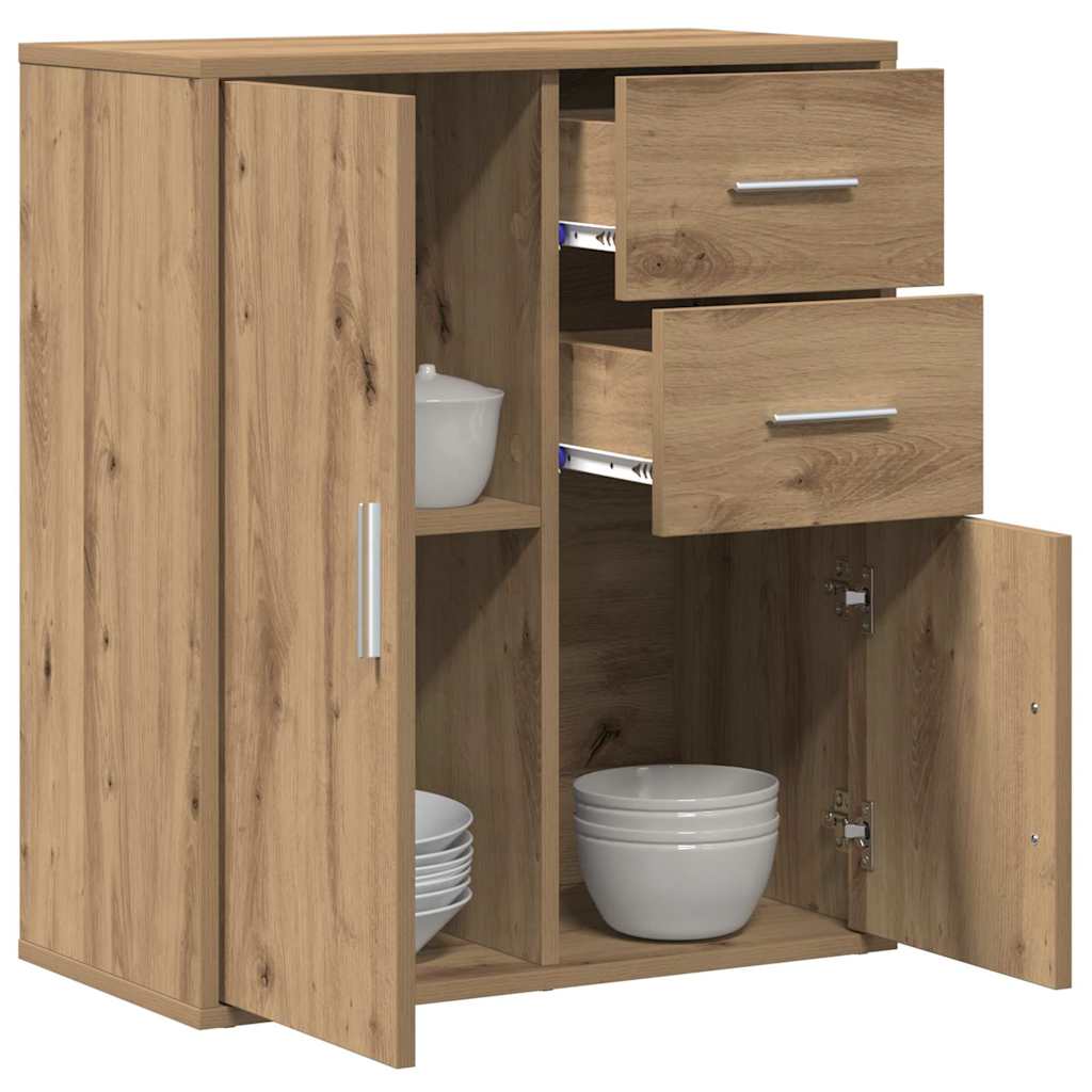vidaXL Πλαϊνό γραφείο Artisan Oak 60 x 31 x 70 εκ Επεξεργασμένο ξύλο