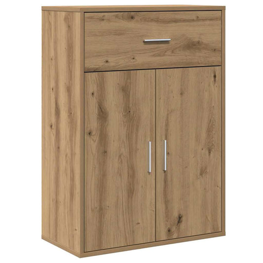 vidaXL Πλαϊνό γραφείο Artisan Oak 60 x 30 x 84 εκ Επεξεργασμένο ξύλο