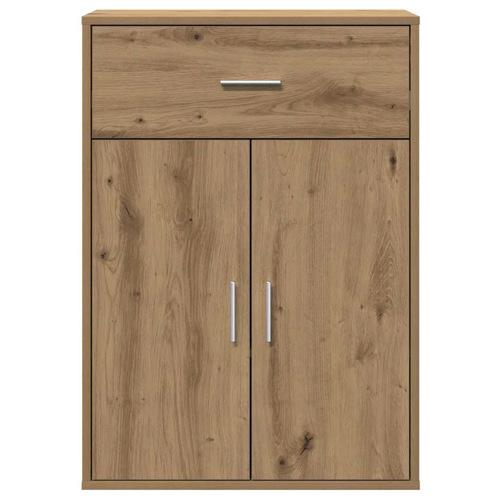 vidaXL Πλαϊνό γραφείο Artisan Oak 60 x 30 x 84 εκ Επεξεργασμένο ξύλο