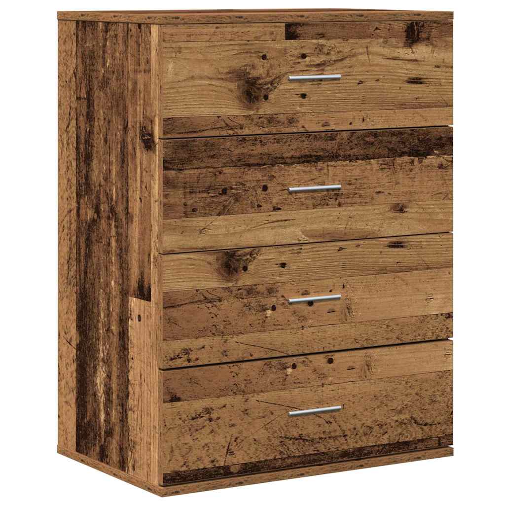 vidaXL Πλαϊνό γραφείο Παλιό ξύλο 60 x 39 x 80 εκ Επεξεργασμένο ξύλο