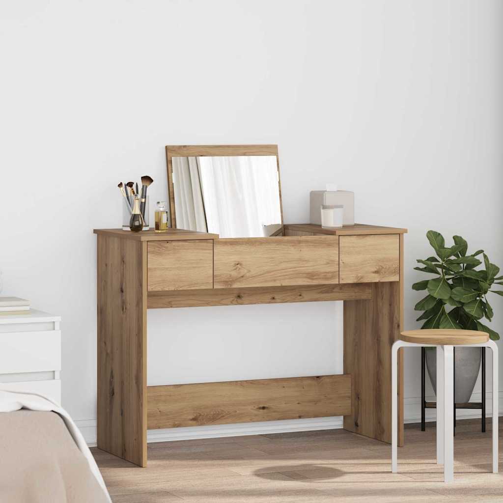 vidaXL Καλλυντικού Τραπέζι Artisan Oak 100 x 45 x 76 εκ.