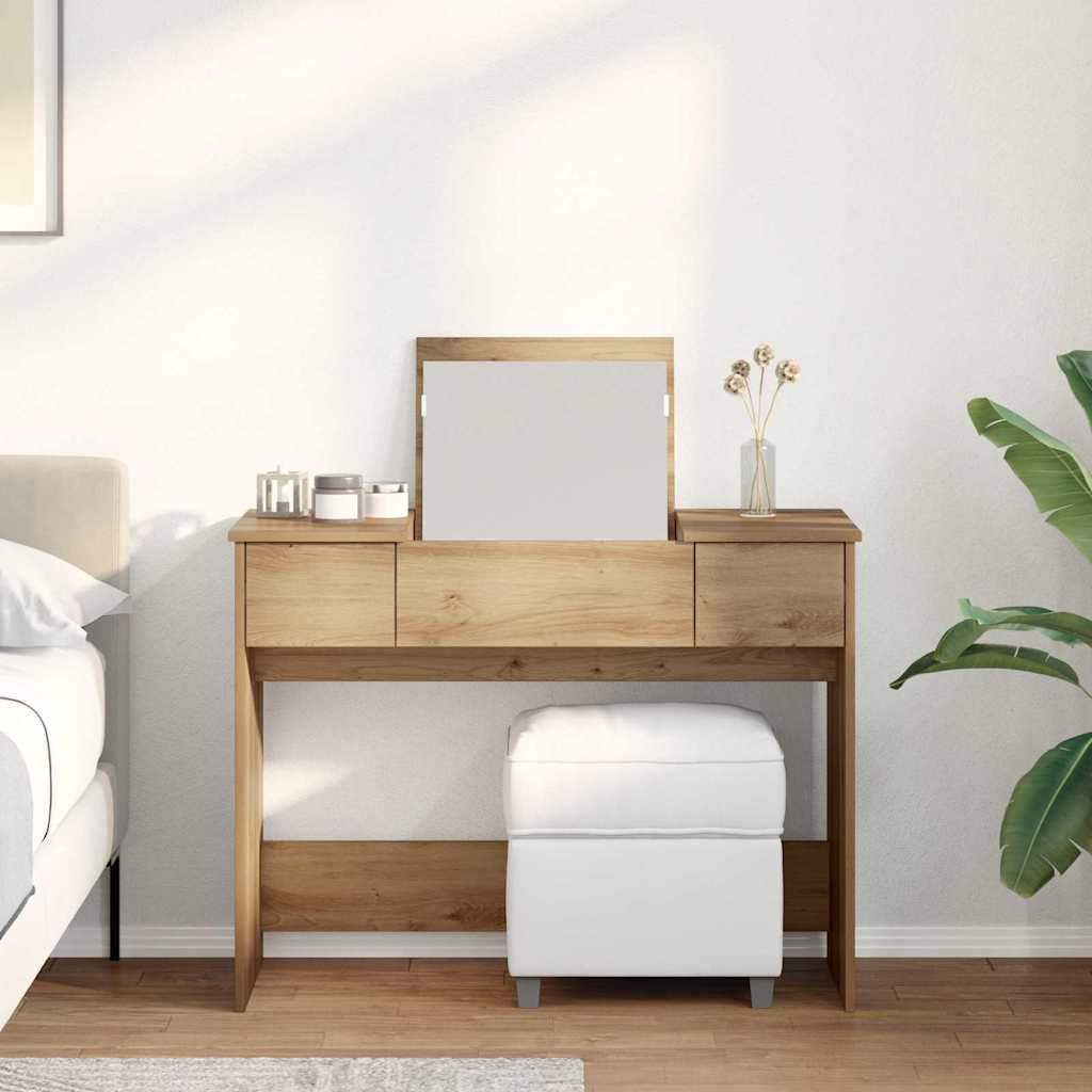 vidaXL Καλλυντικού Τραπέζι Artisan Oak 100 x 45 x 76 εκ.